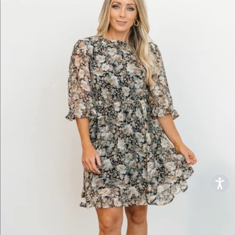 Baltic Born Paxton ruffle mini dress